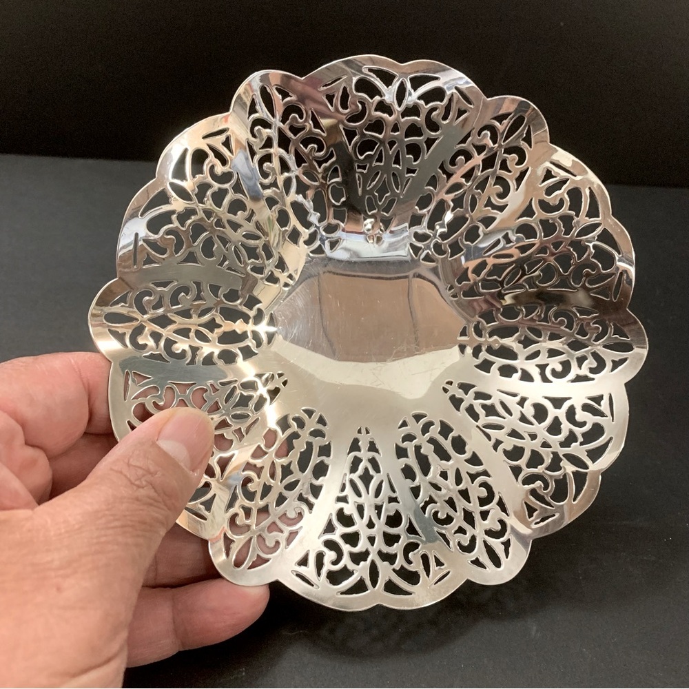 Vintage International Silver Company Lovelace Trinket dish Silver plate - Picture 3 of 5